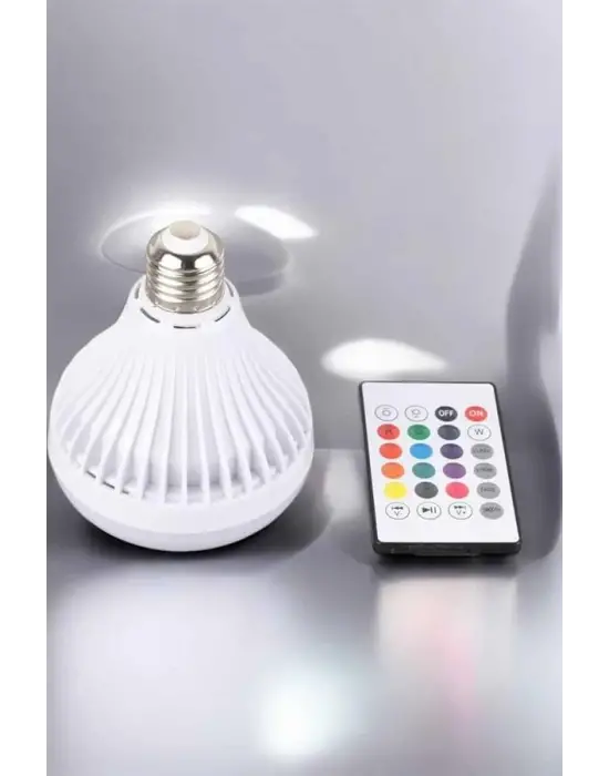 Kablosuz Bluetooth Hoparlör Led Lamba
