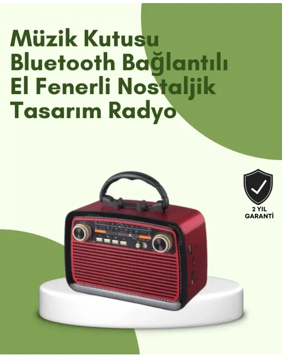 Kablosuz Bluetooth Hoparlör – Yüksek Ses Kalitesi, Uzun Pil Ömrü, Fm Ve Am Radyo Fonksiyonu