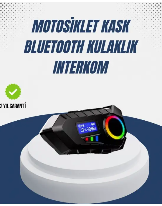 Kablosuz Bluetooth İnterkom Ip65 Suya Dayanıklı 40mm Hd Ses Ve 40 Saat Pil