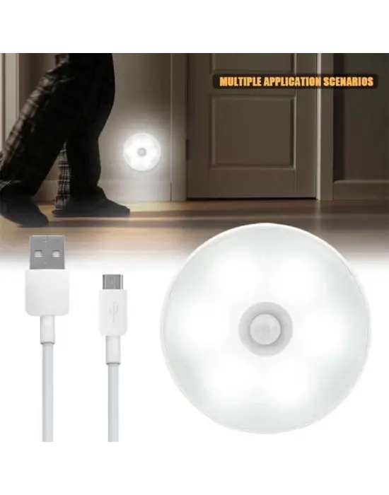 Omarı Gece Lambası Sensörü ile Şarj Edilebilir Aydınlatma Ürünü