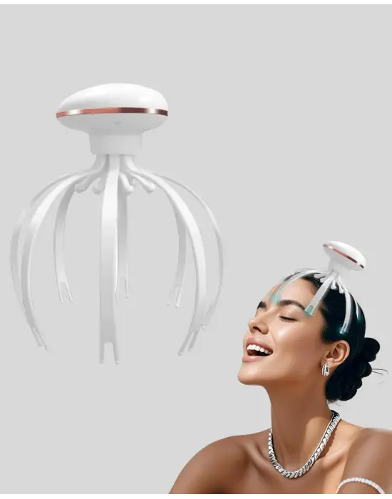 Kablosuz Kafa Ve Boyun Masaj Aleti Akıllı Kapanmalı Derin Rahatlama