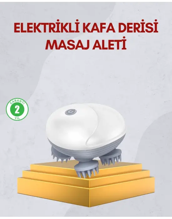 Kablosuz Kafa Ve Vücut Masaj Aleti Taşınabilir Tasarım