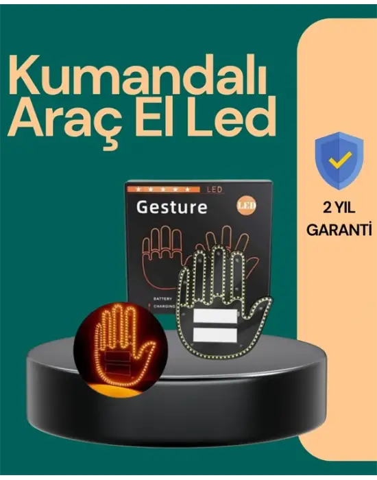 Kablosuz Kumandalı Led Jest Işığı – 3 Modlu Araba Arkası Mesaj Işığı, 203 Led İle Yüksek Parlaklık