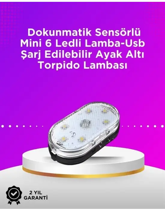 Kablosuz Manyetik Montajlı Araba İçin 7 Renkli Ambiyans Işığı Seti