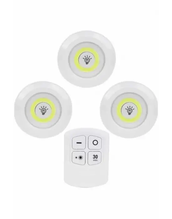 Kablosuz Pilli Işıldak  Masa Lambası Mutfak Tezgah Altı Banyo Dolabı Dolap İçi