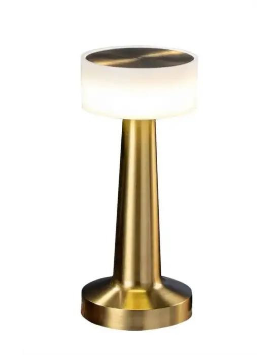 Kablosuz Renkli Masa Ve Gece Lambası Altın Rengi Dokunmatik Led Lamba
