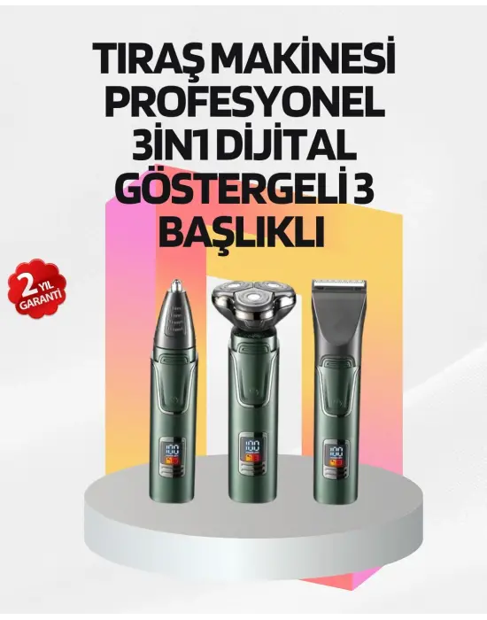 Kablosuz Şarjlı Çok Amaçlı Tıraş Makinesi