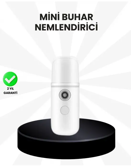 Kablosuz Şarjlı Mini Buhar Nemlendirici – Cilt Ve Ortam İçin Taşınabilir Akıllı Cihaz
