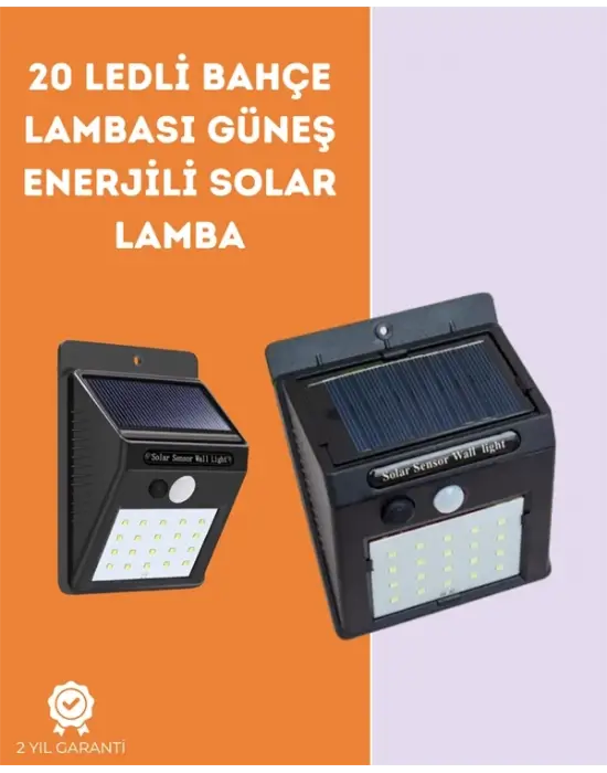 Kablosuz Solar Led Lamba | Bahçe, Veranda, Merdiven Işığı, Otomatik Aç-kapa Sensörlü