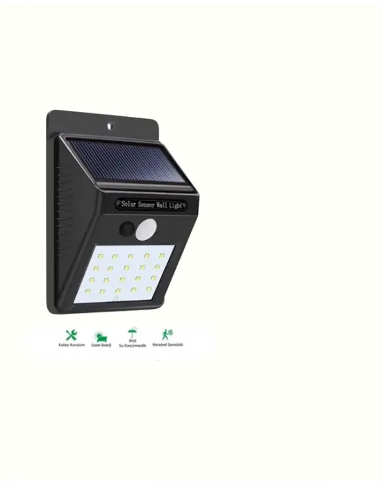 Kablosuz Solar Led Lamba | Bahçe, Veranda, Merdiven Işığı, Otomatik Aç-kapa Sensörlü