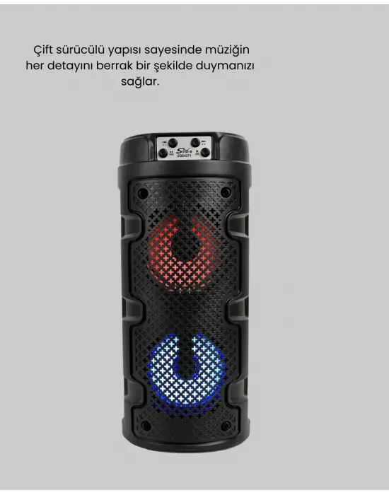 Kablosuz Stereo Hoparlör Usb + Sd Kart + Aux Destekli Bluetooth 5.0