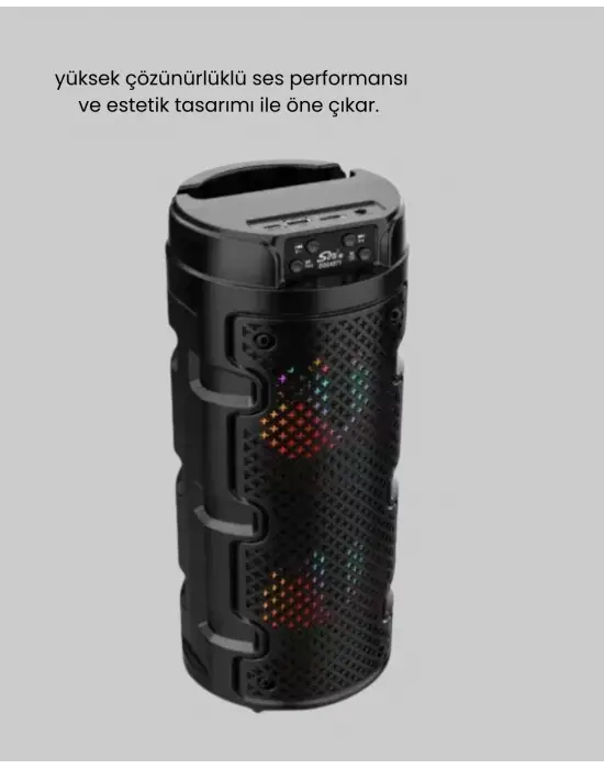 Kablosuz Stereo Hoparlör Usb + Sd Kart + Aux Destekli Bluetooth 5.0