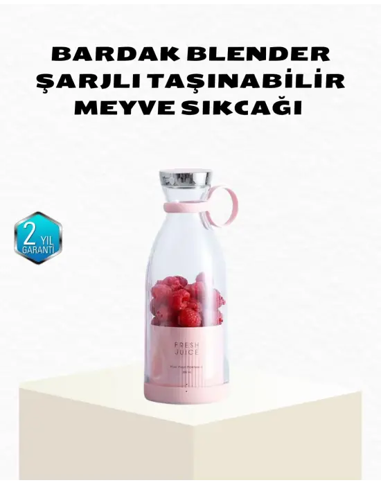 Kablosuz Taşınabilir Mini Blender – Usb Şarjlı, 1200mah