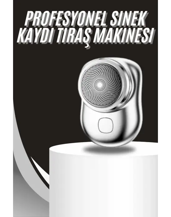 Kablosuz Tıraş Makinesi Günlük Hızlı Taşınabilir Şarjlı Yuvarlak Paslanmaz Çelik
