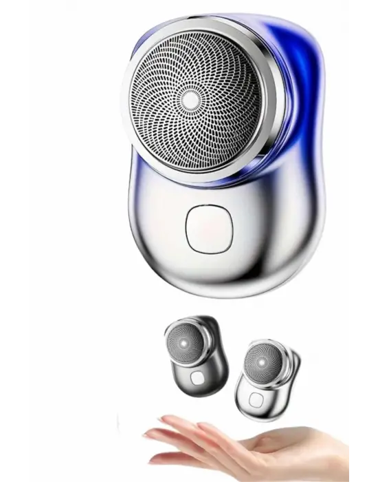 Kablosuz Tıraş Makinesi Günlük Hızlı Taşınabilir Şarjlı Yuvarlak Paslanmaz Çelik