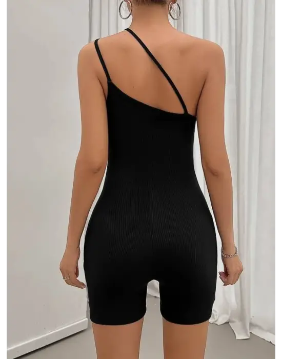 Kadın Mini Kaşkorse Bodycon Tulum