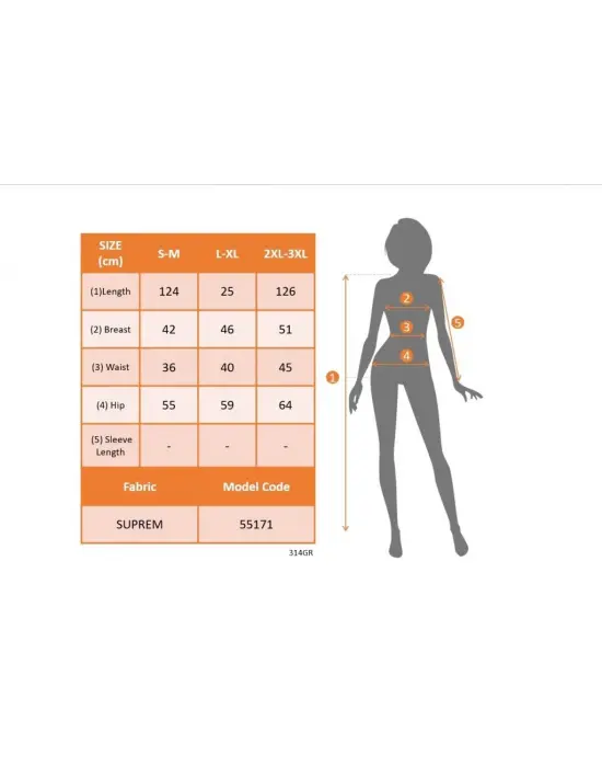 Kadın Askılı Geniş V Yakalı Sırttan Bağlamalı Yırtmaçlı Süprem Elbise