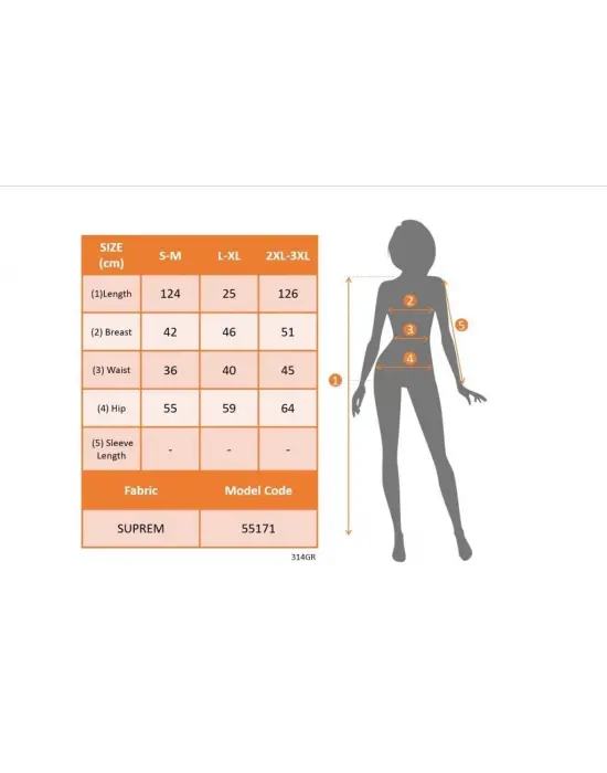 Kadın Askılı Geniş V Yakalı Sırttan Bağlamalı Yırtmaçlı Süprem Elbise