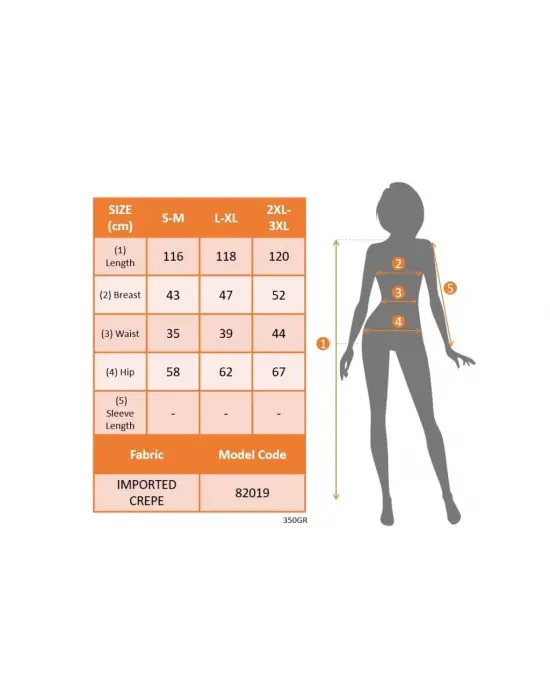 Omarı Geometrik Yakalı Geniş Kesim Elbise
