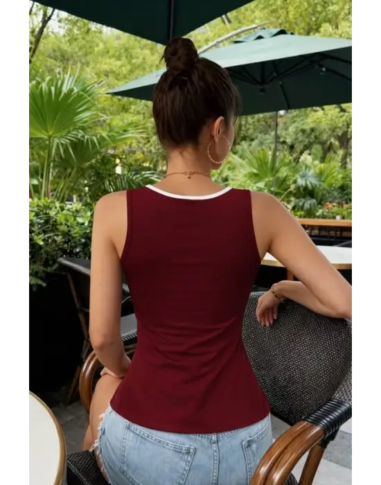 Kadın Askılı Kalp V Yakalı Dalgıç Bluz