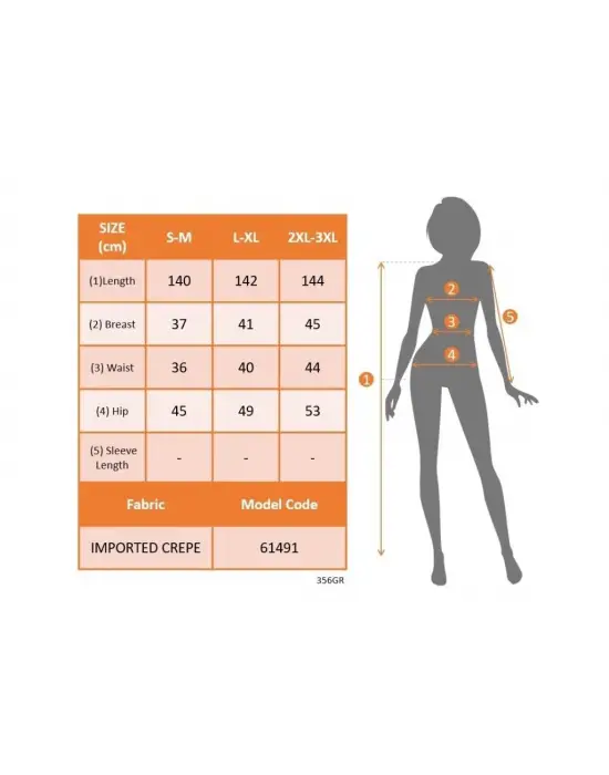Omarı Şık Yırtmaçlı Krep Elbise