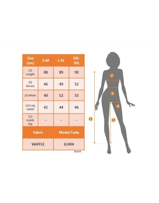 Kadın Askılı Yuvarlak Yaka Düğmeli Waffle Kısa Tulum