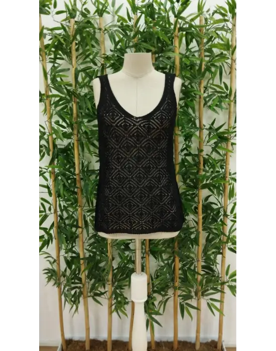 Kadın Kalın Askılı Triko Bluz