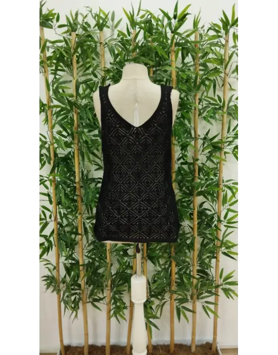 Kadın Kalın Askılı Triko Bluz