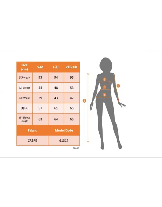 Omarı Çiçek Desenli Kadın Uzun Kollu Elbise