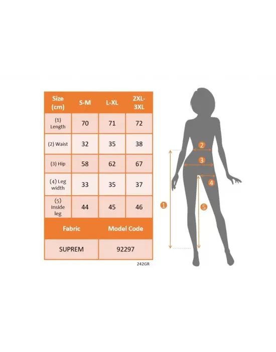 Kadın Beli Lastikli Etnik Desenli Kapri Süprem Pantolon