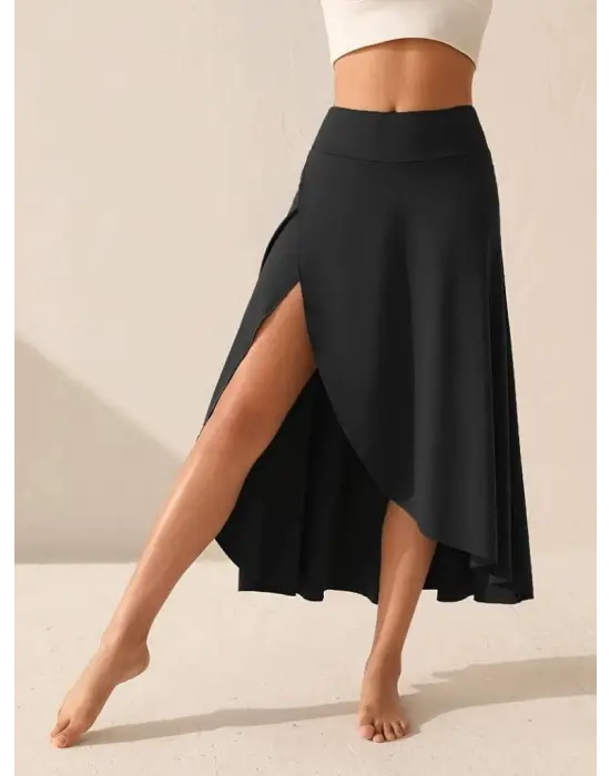 Kadın Cep Detaylı Taytlı Etek