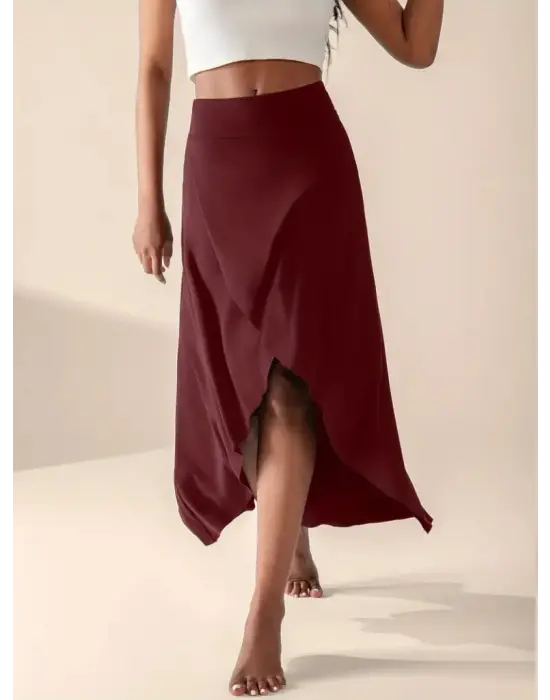 Kadın Cep Detaylı Taytlı Etek