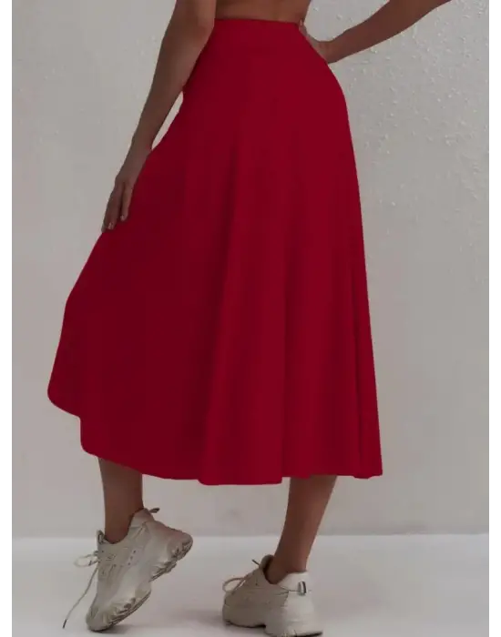 Kadın Cep Detay Taytlı Sandy Etek