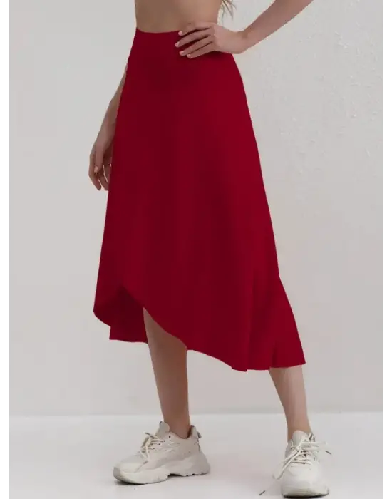 Kadın Cep Detay Taytlı Sandy Etek