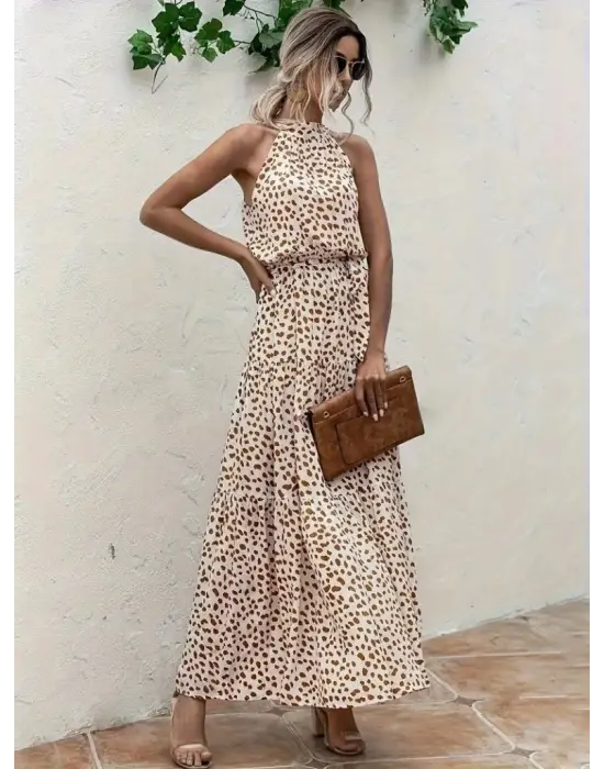 Omarı Desenli Süprem Elbise