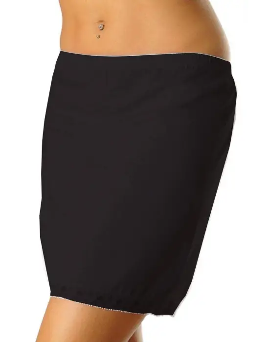 Kadın Dantel Detaylı Mini Jüpon Etek Astarı Siyah - 3001A