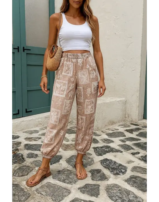 Kadın Desenli Süprem Pantolon