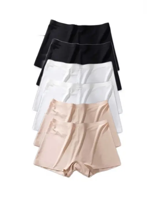 Omarı Kadın Dikişsiz Görünmez Mini Şort Boxer Seti