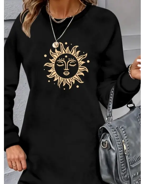 Omarı Yazın Klasik Tarzınıza Renk Katacak Uzun Kollu Elbise