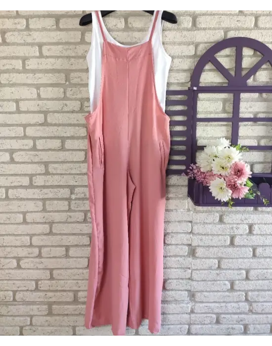 Kadın İp Askılı Atlet Detay Aerobin Salaş Tulum