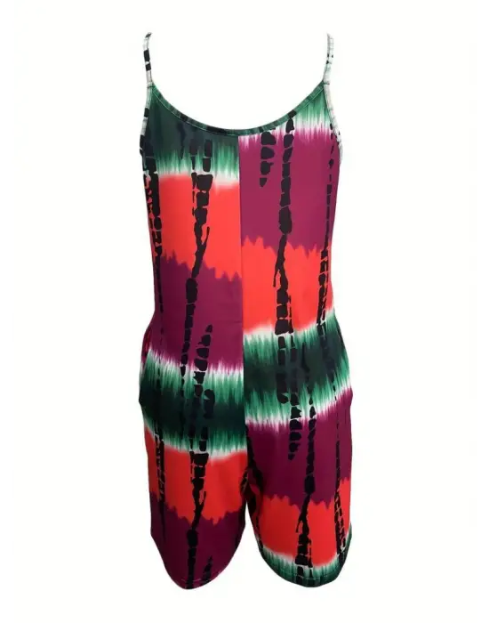 Kadın Ip Askılı Yuvarlak Yaka Cepli Kısa şort Süprem Takım