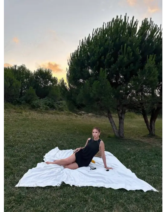 Kadın Keten Kumaş Kolsuz Mini Boy Elbise