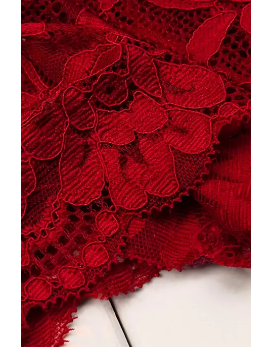 Omarı Etek Altı Görünmez Dantel Sütyen Külot Seti