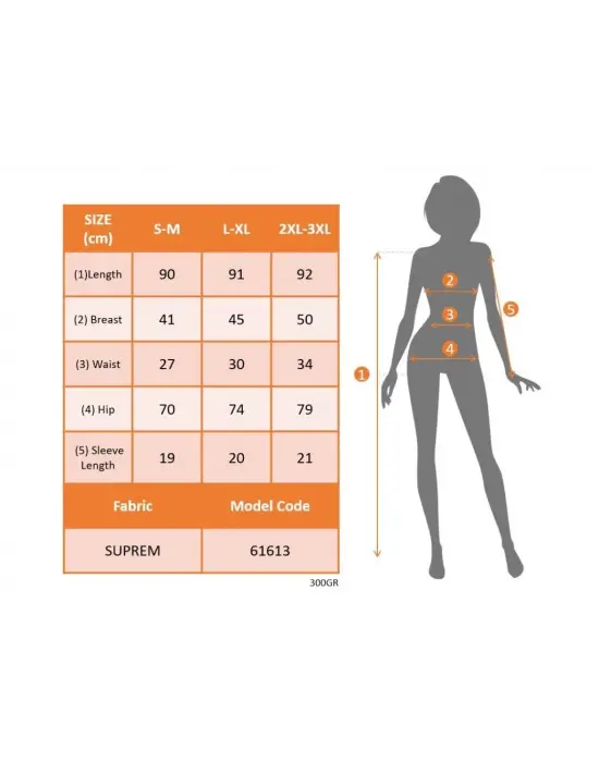 Omarı Desenli Süprem Elbise