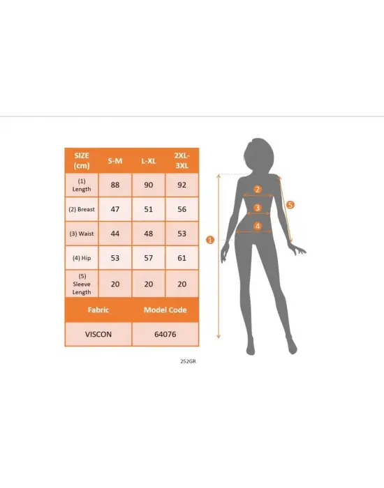 Kadın Kısa Kollu Bisiklet Yaka Desenli Viskon Elbise