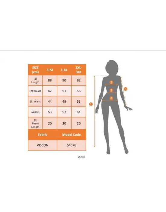 Omarı Kadın Desenli Kısa Kollu Elbise