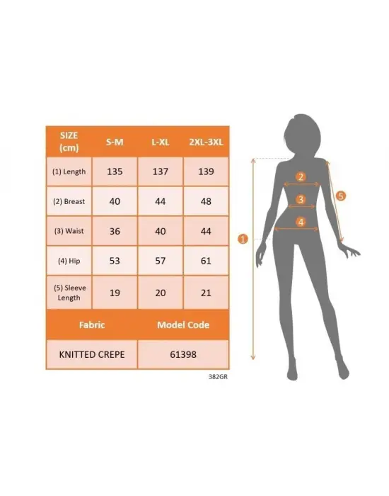 Kadın Kısa Kollu Bisiklet Yaka Puantiyeli Maksi örme Krep Elbise