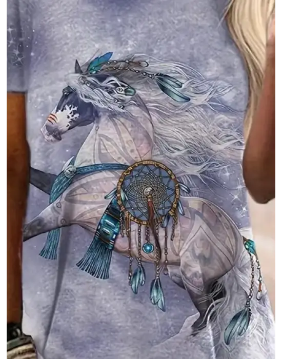 Kadın Kısa Kollu Bisiklet Yaka Salaş Süprem Bluz