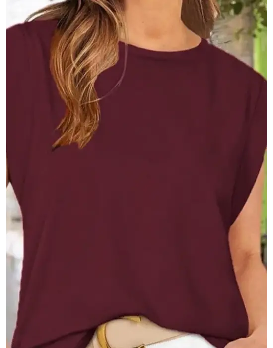 Omarı Şık Kadın Bisiklet Yaka Bluz