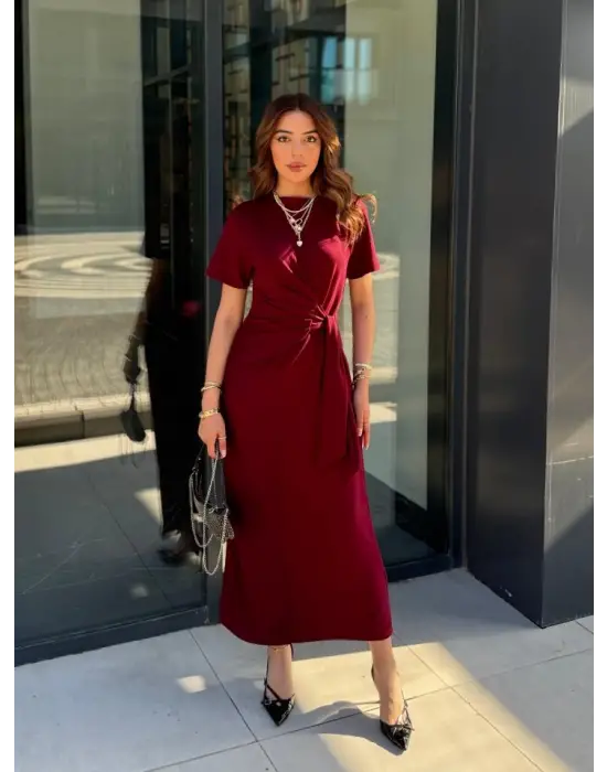 Omarı Viskon Iki Iplik Elbise